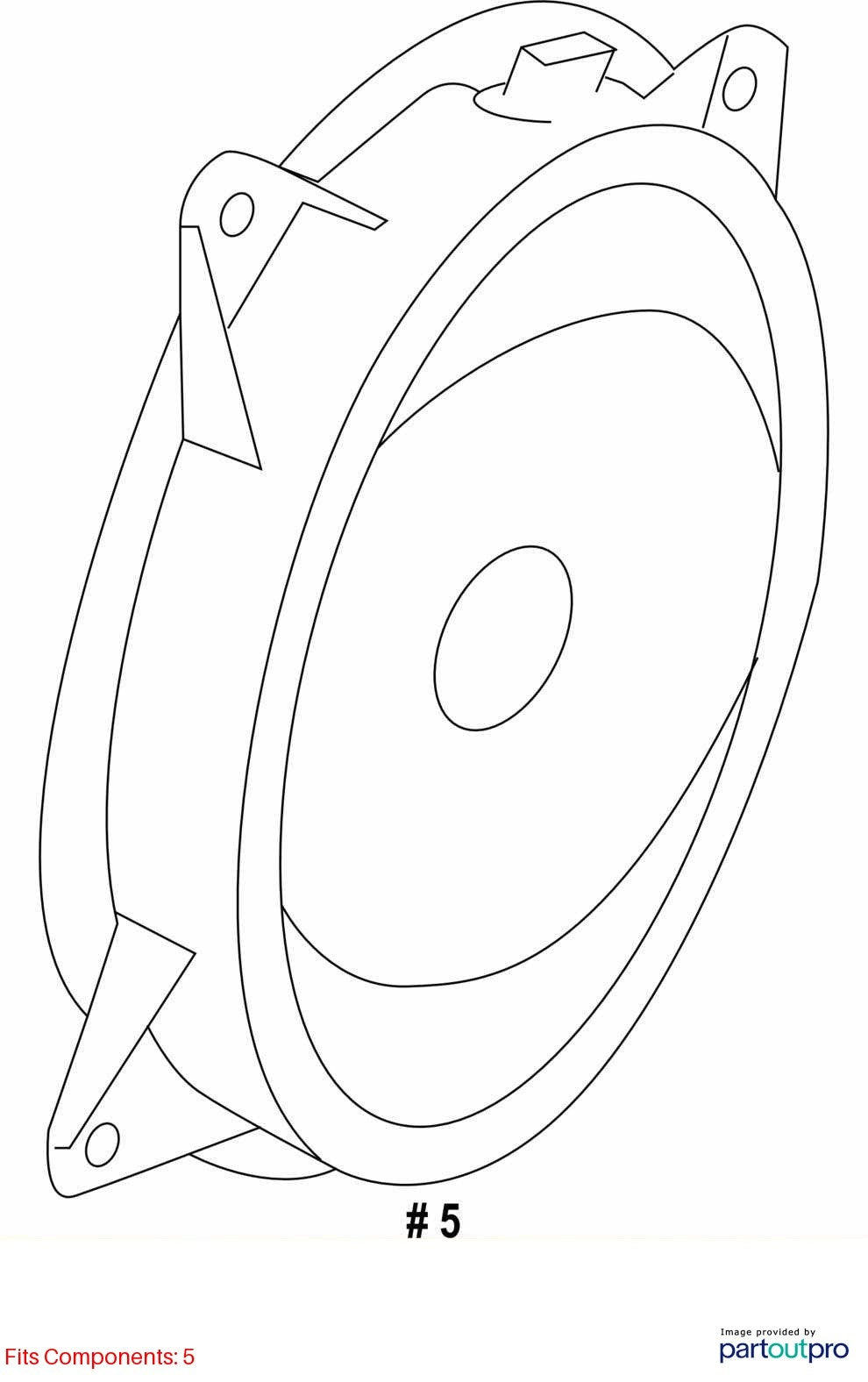 2014-2018 Subaru Forester Front Left or Right Door Speaker Audio Sound OEM