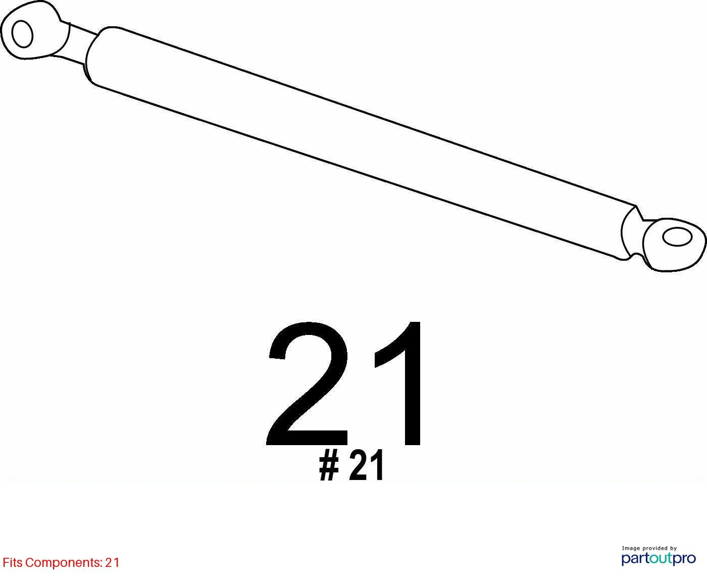 2014-2018 Subaru Forester Front Hood Support Shock Strut OEM 57251SG001