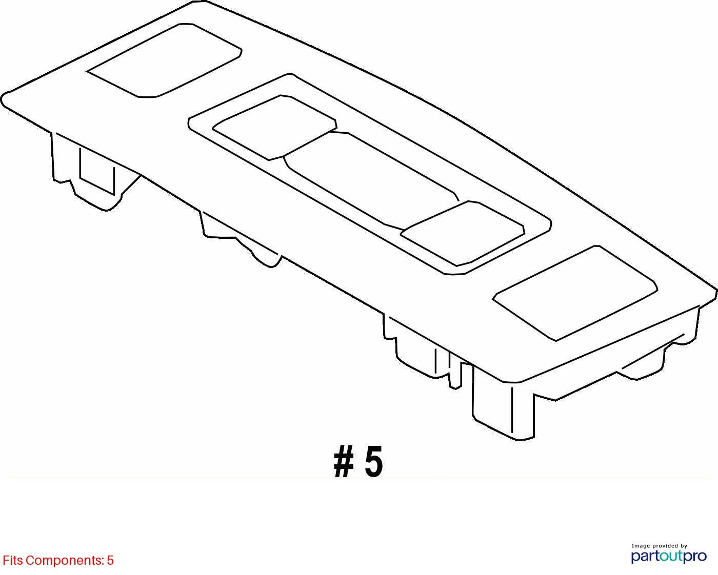 2014-2018 Subaru Forester X Mode Switch & Trim Panel OEM 92133SG000