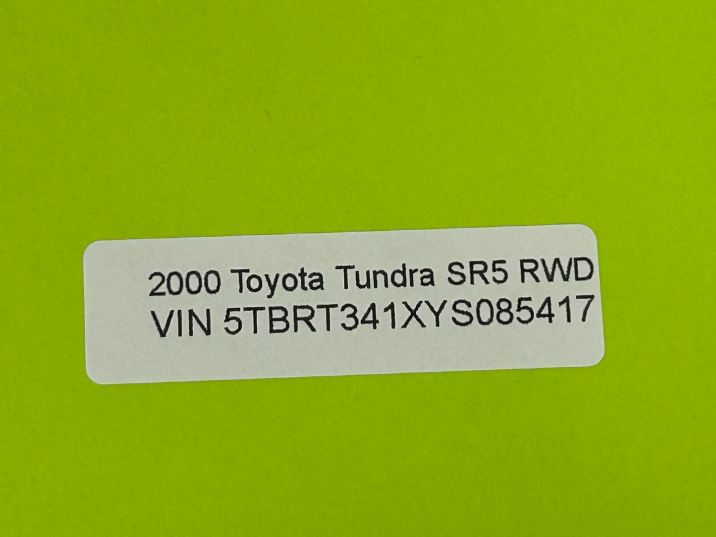 2000-2006 Toyota Tundra Right Side Quarter Window Latch OEM 62910-34012-B1