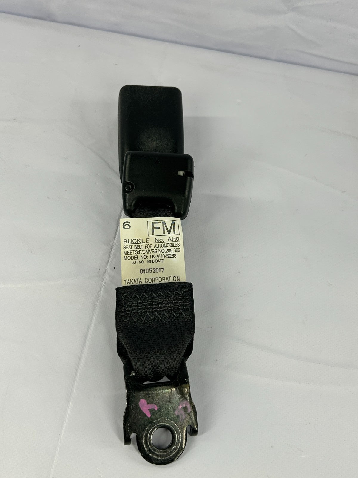 2014-2018 Subaru Forester Rear Right Side Seat Belt Buckle OEM 64670SG120