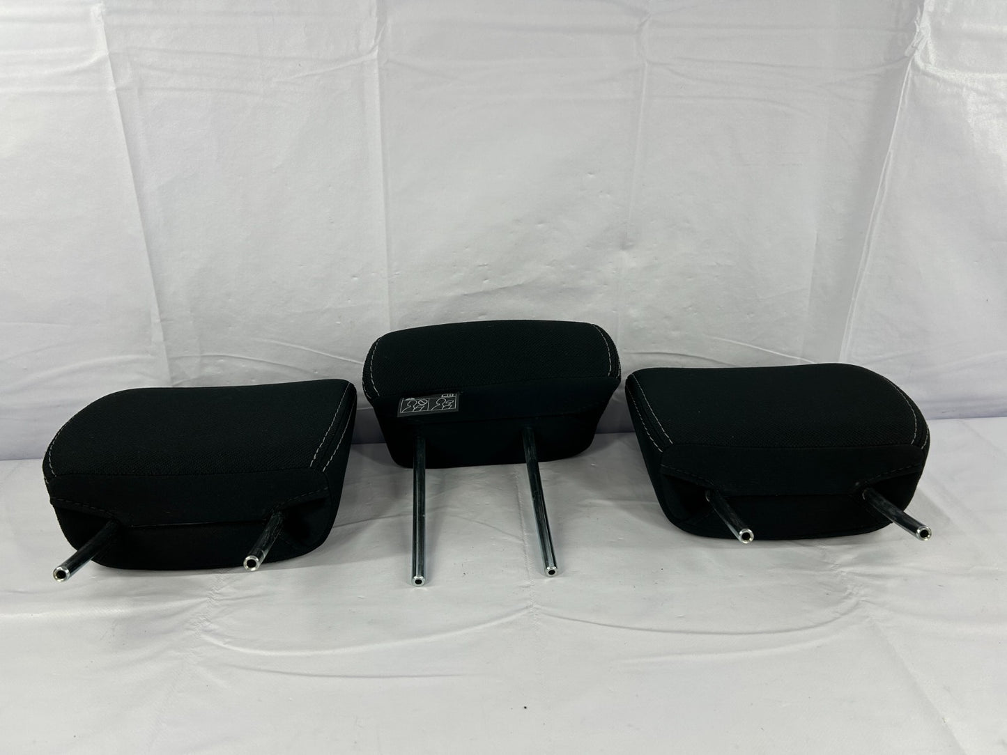 2014-2018 Subaru Forester Rear Back Seat Headrests Head Rest Black Cloth Set OEM