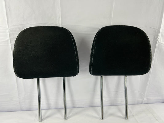 2014-2018 Subaru Forester Front Left & Right Seat Headrests Black Cloth Set OEM