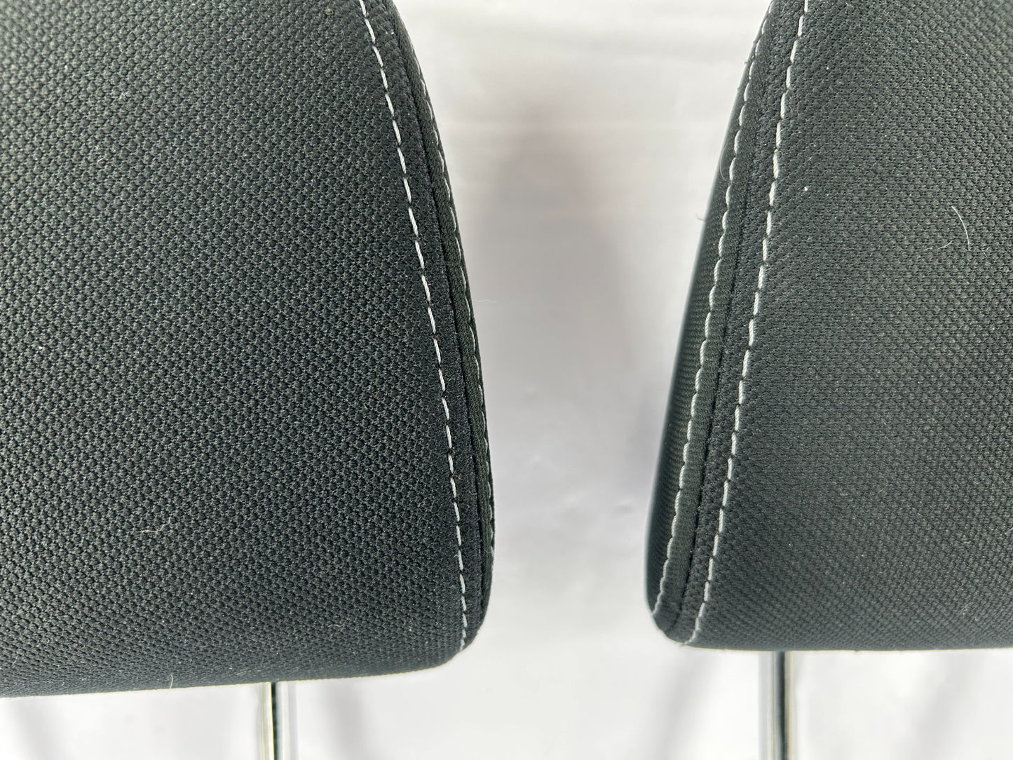 2014-2018 Subaru Forester Front Left & Right Seat Headrests Black Cloth Set OEM