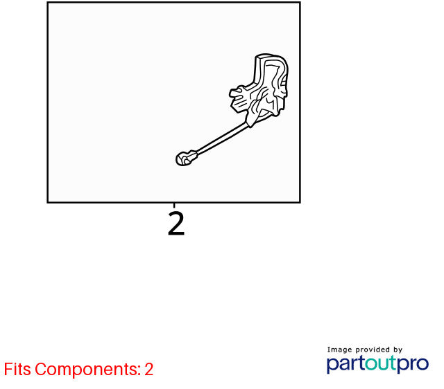 2000-2006 Toyota Tundra Front Right Door Lock Latch Actuator OEM 69030-0C010