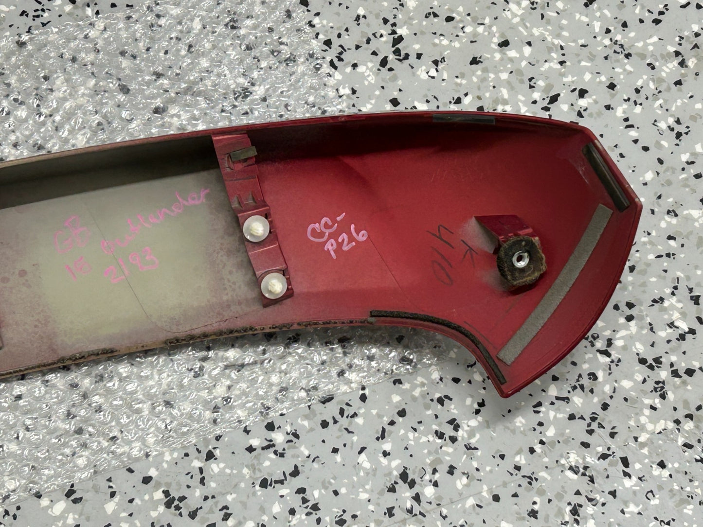 2011-2024 Mitsubishi Outlander Sport Rear Upper Wing Spoiler Tailgate Red OEM