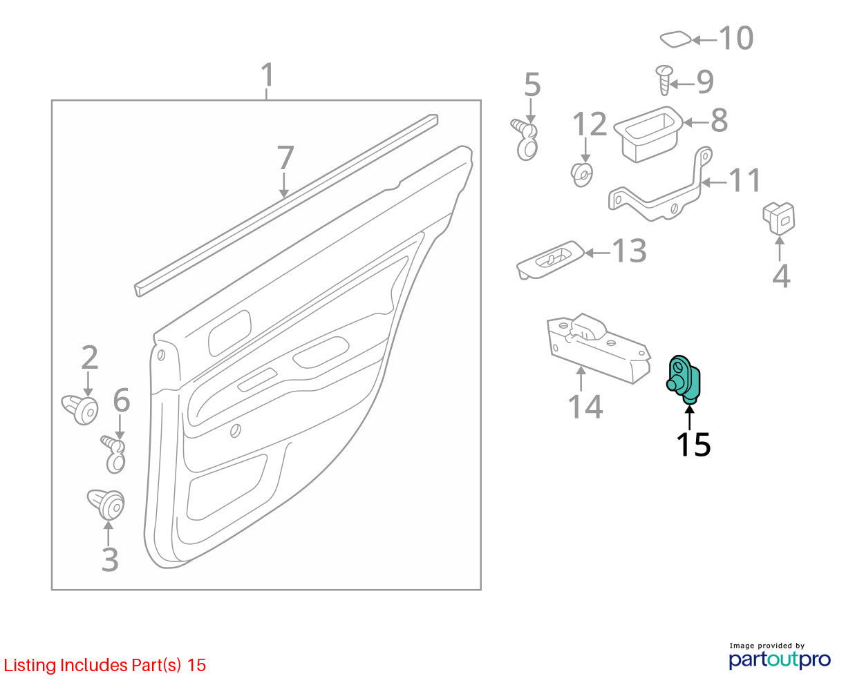2011-2023 Mitsubishi Outlander Sport Door Jamb Sensor Switch OE