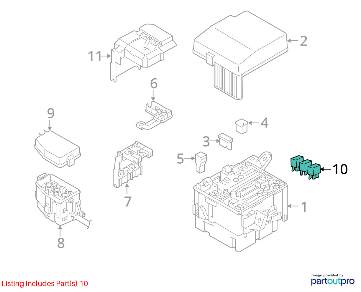 2003-2025 Mitsubishi Outlander Sport Starter Relay OEM 8627A030