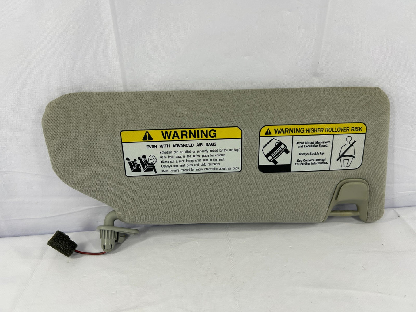 2015 Mitsubishi Outlander Sport Front Left Side Sun Visor Sunvisor Gray OEM