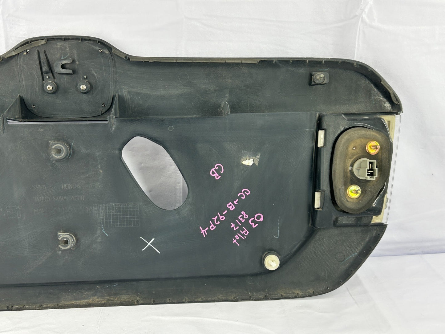 2003-2005 Honda Pilot License Plate Rear Finish Panel Trim Molding & Emblem OEM