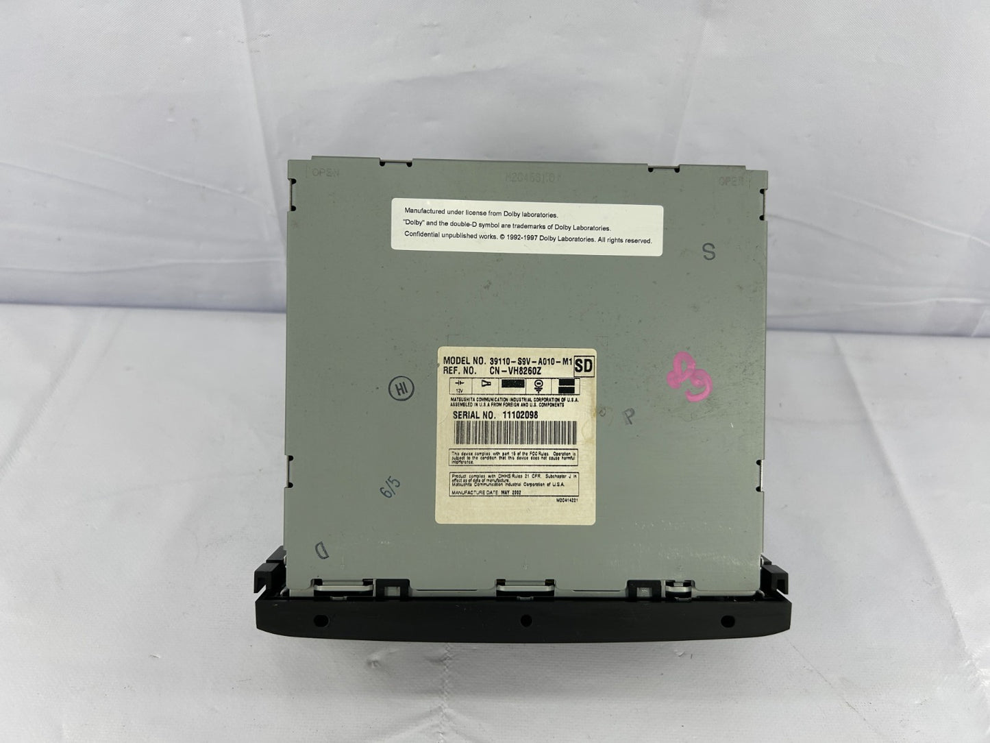 2003-2005 Honda Pilot In Dash DVD Video Player Rom Drive OEM 39110-S9V-A010-M1