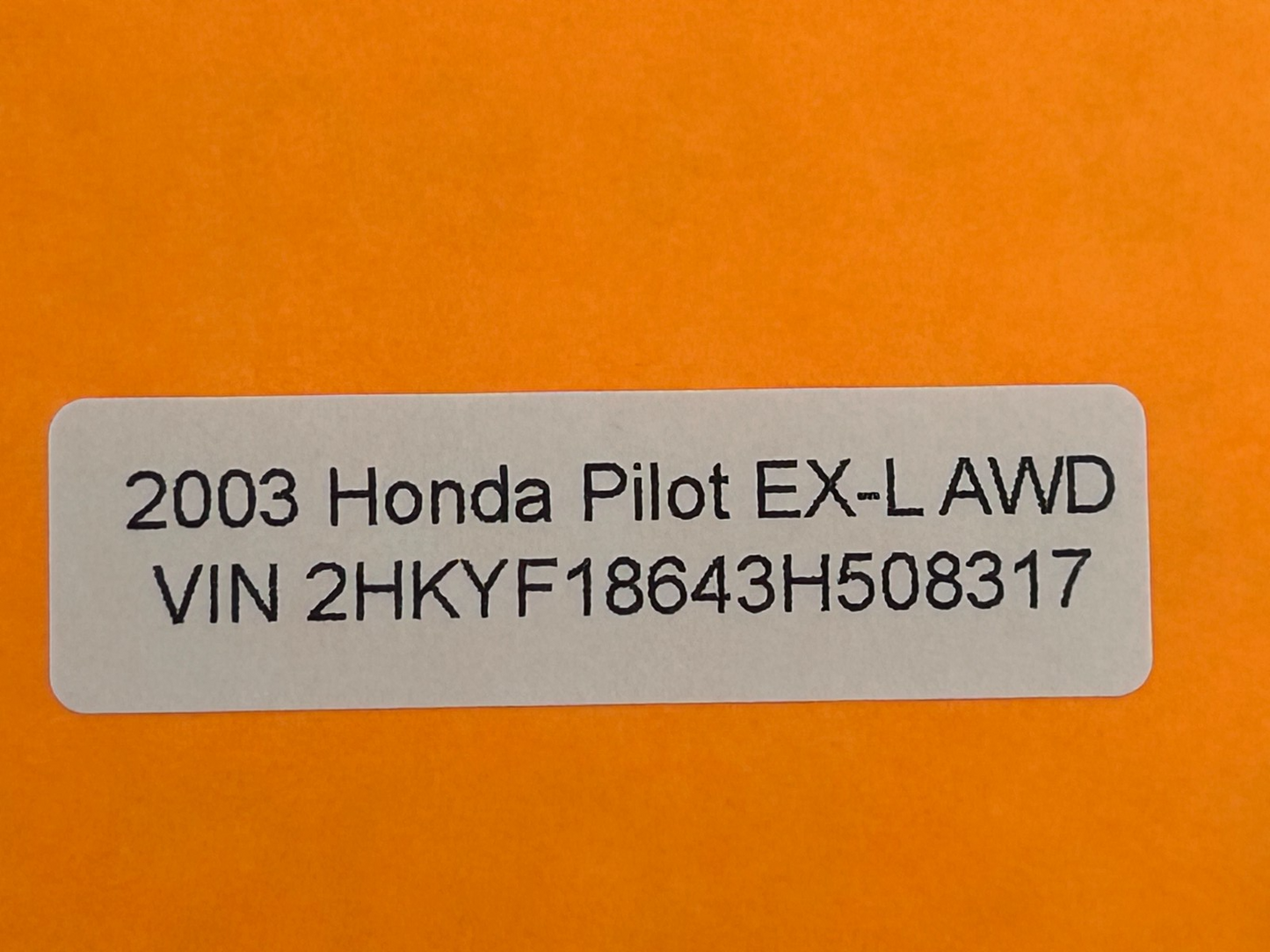 2003-2005 Honda Pilot Rear Left Side Interior Door Handle OEM 72660-S9V-A01ZB