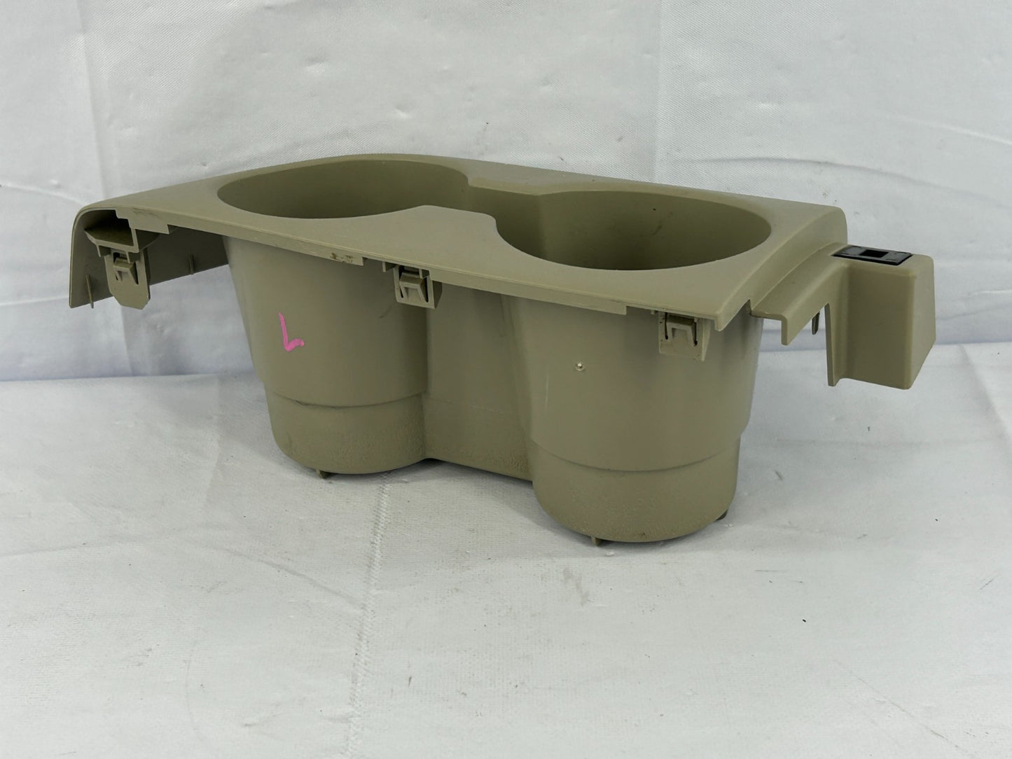 11-20 Toyota Sienna Rear Left Side Dual Cup Holder Beige OEM 64746-08010