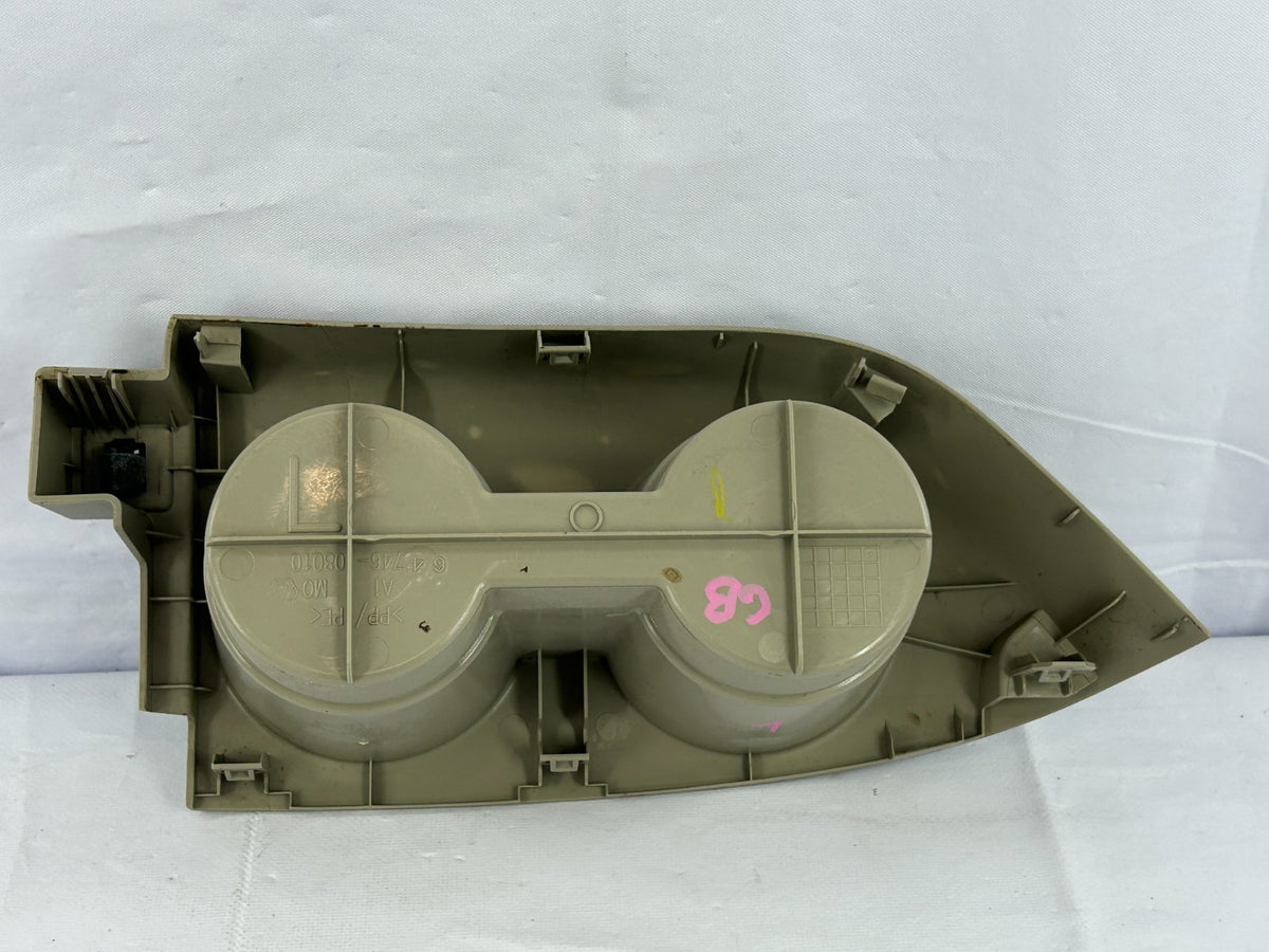 11-20 Toyota Sienna Rear Left Side Dual Cup Holder Beige OEM 64746-08010