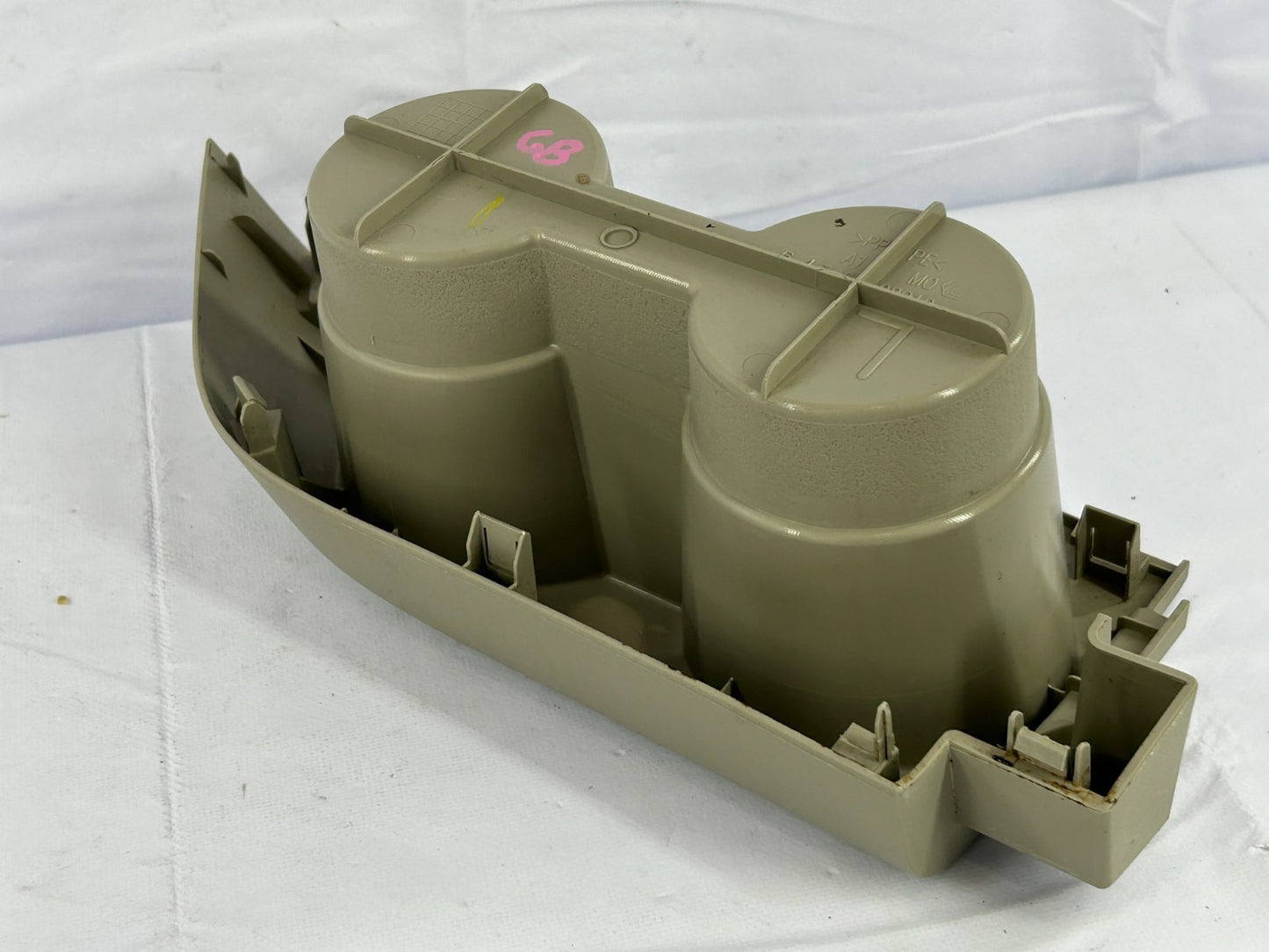 11-20 Toyota Sienna Rear Left Side Dual Cup Holder Beige OEM 64746-08010