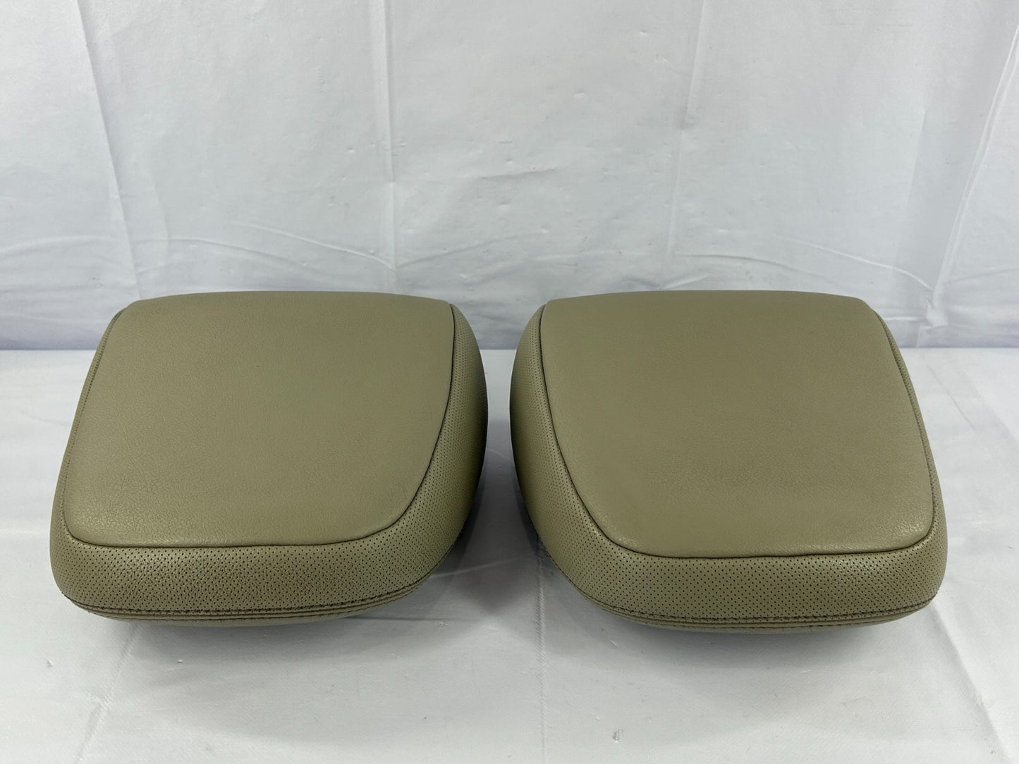 11-14 Toyota Sienna Front Left/Right Head Rest Headrest Set Leather Beige OEM