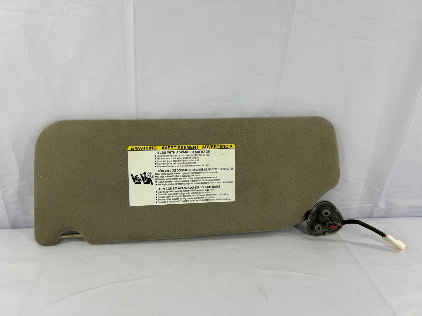 2011-2014 Toyota Sienna Front Right Sun Visor W/ Mirror Beige OEM 74310-08030-E0