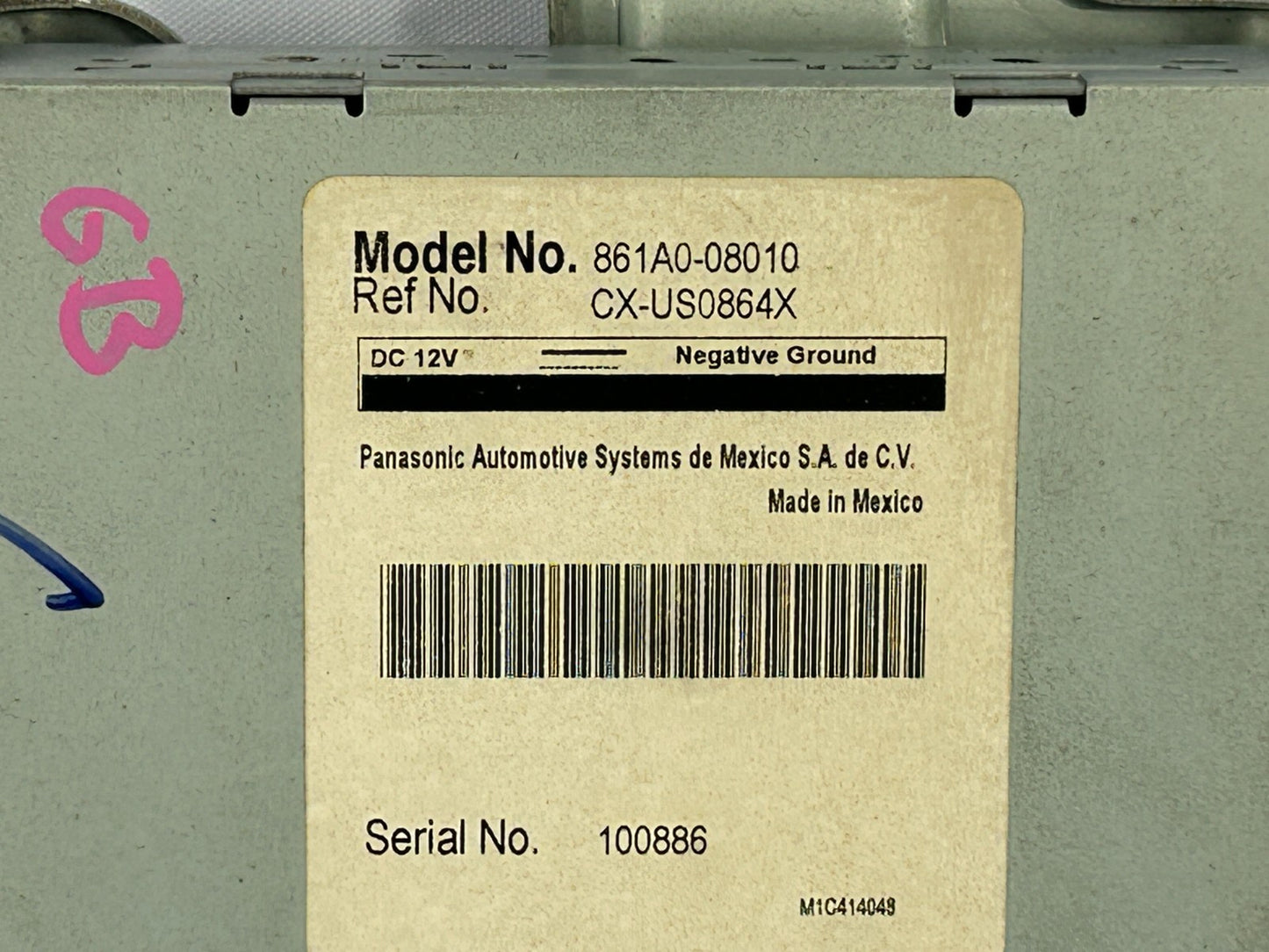 2011-2014 Toyota Sienna Multimedia Interface Control Module OEM 861A0-08010
