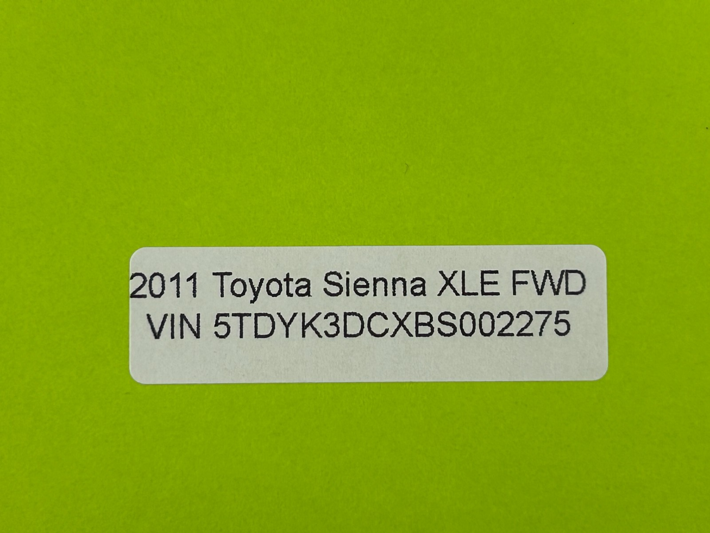 2011-2015 Toyota Sienna Dash Dashboard Left Driver Side End Cap Trim Cover OEM