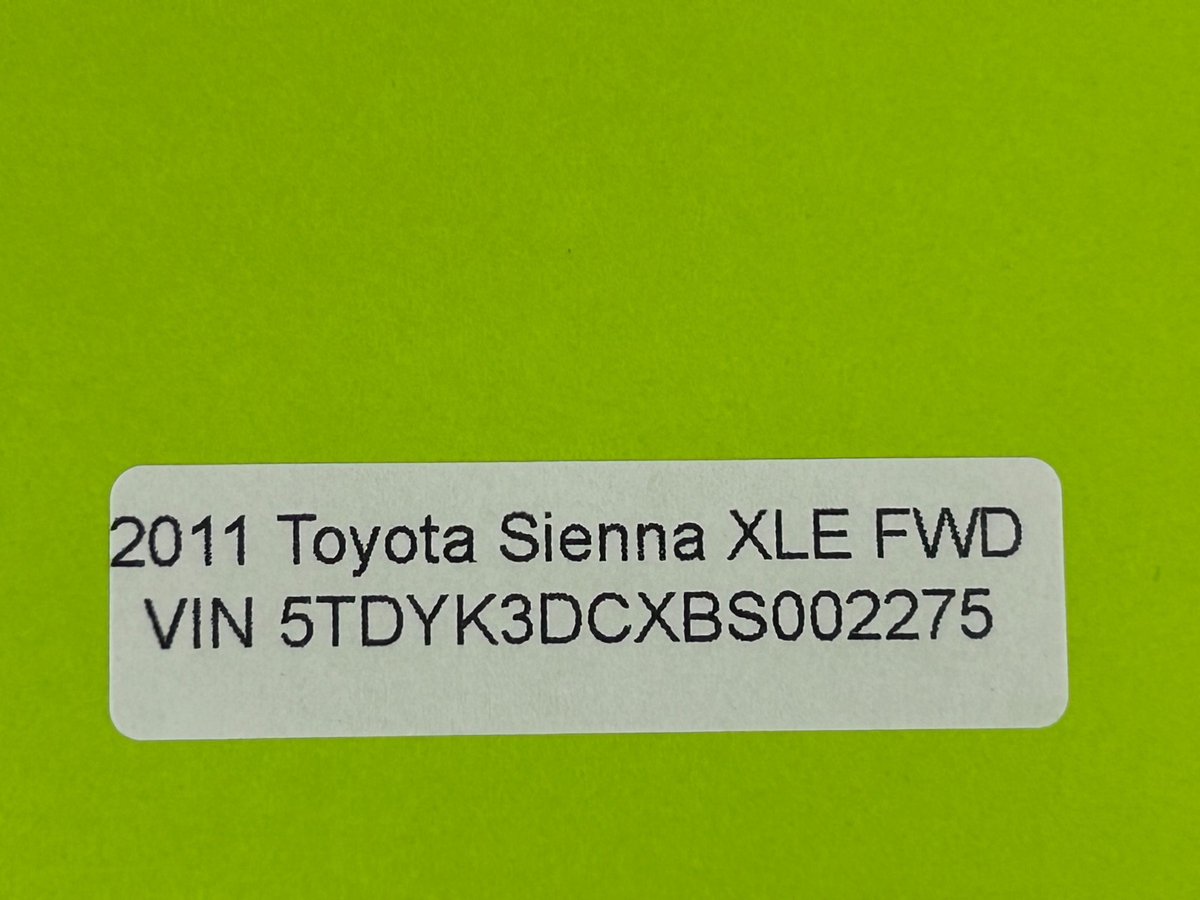 2011-2014 Toyota Sienna Right Passenger Side Seat Heater Switch OEM 84751-0T020