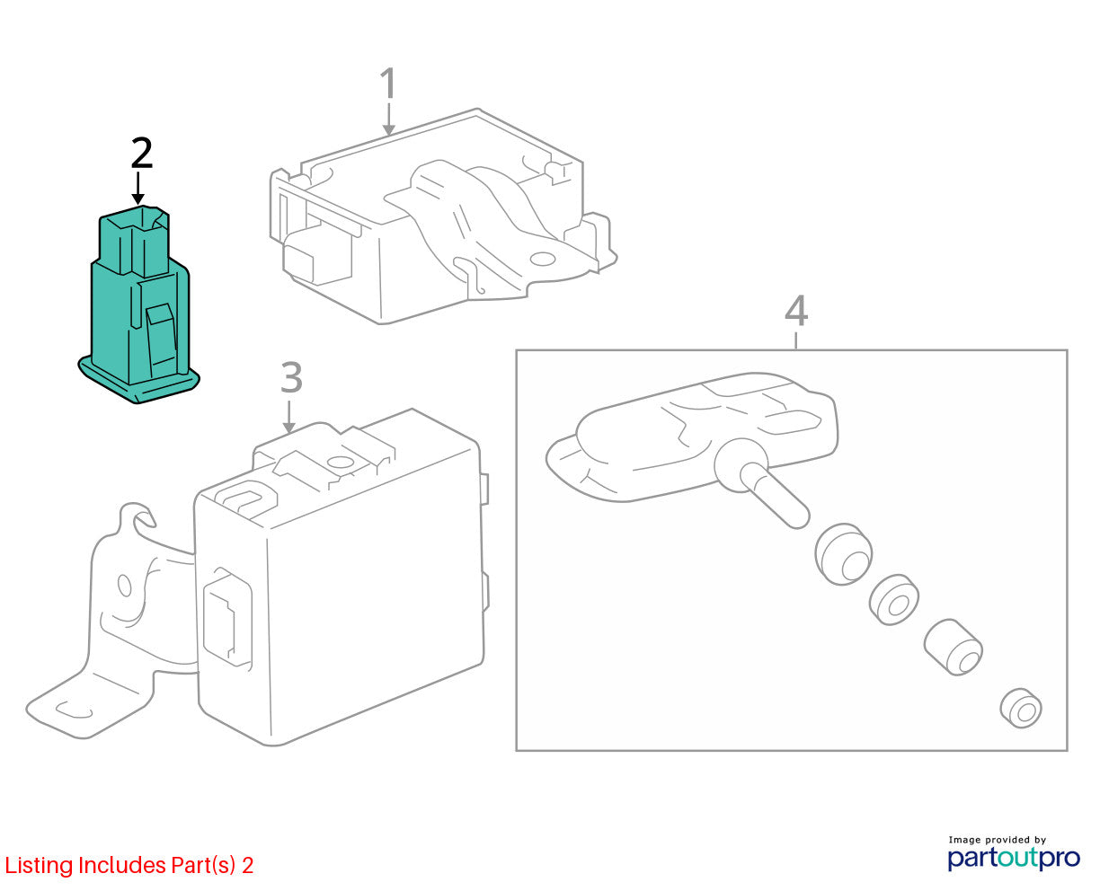 2004-2020 Toyota Sienna Tire Pressure Monitoring Reset Switch OEM 84746-AE010