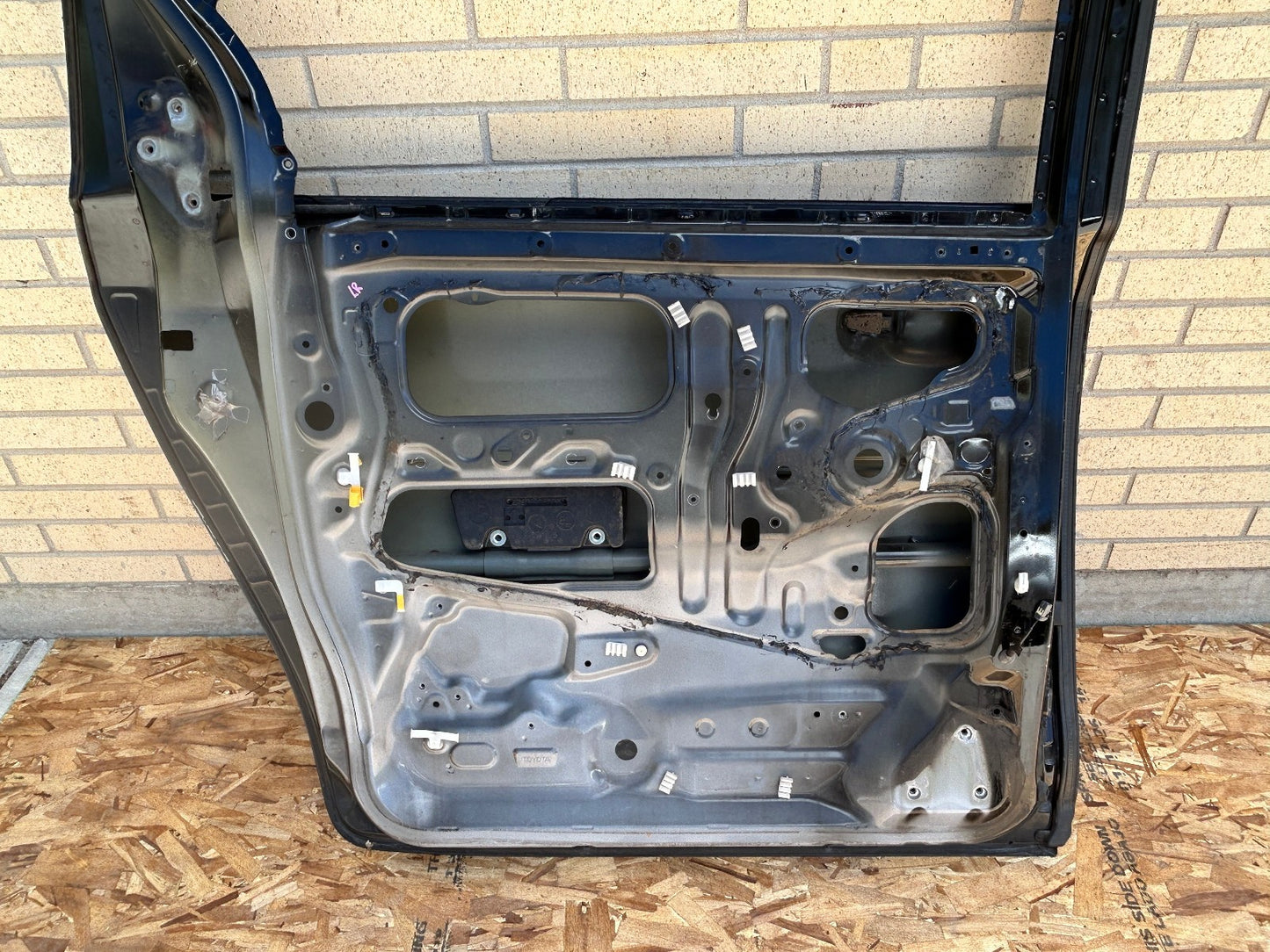 2011 Toyota Sienna XLE Rear Left Driver Side Door Shell Black Onyx 202 OEM