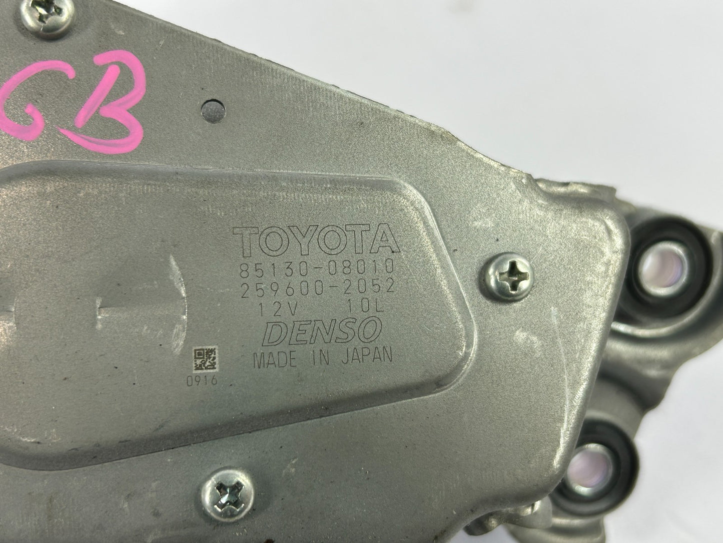 2011-2020 Toyota Sienna Rear Glass Wiper Motor & Bracket OEM 85130-08010