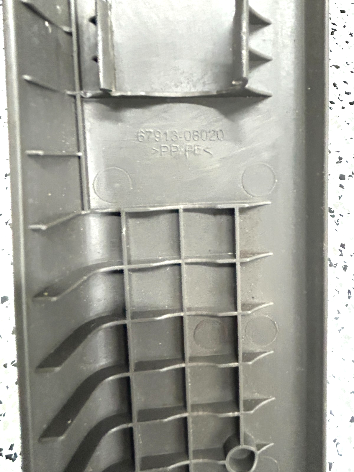 2011-2020 Toyota Sienna Front Right Side Door Scuff Plate Gray OEM 67913-08020