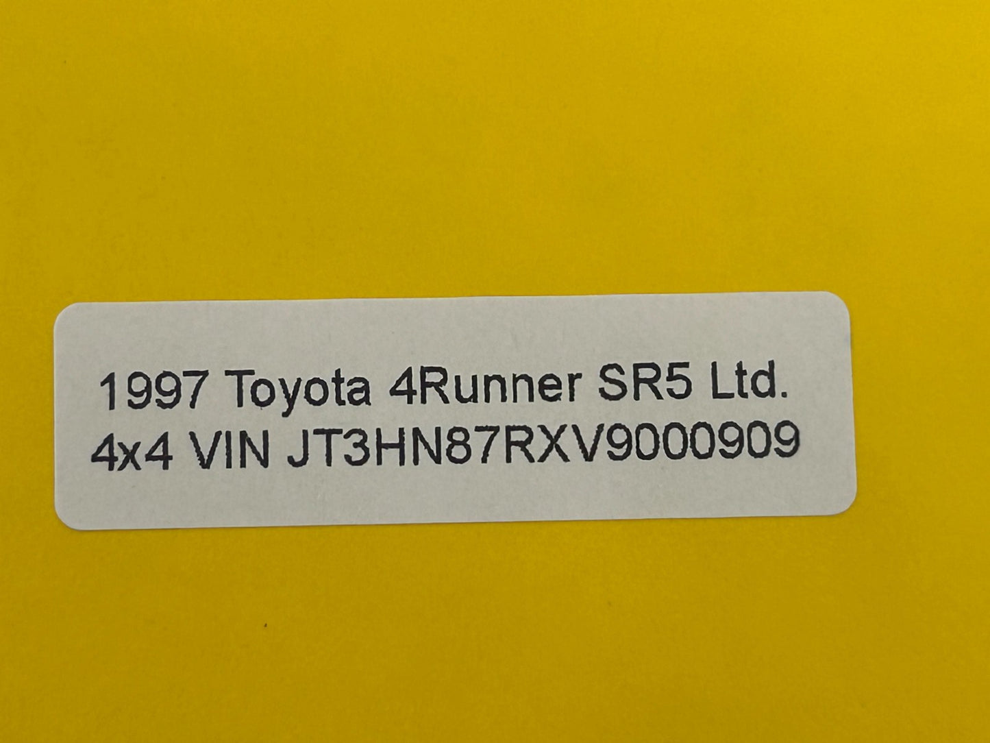 96-02 Toyota 4Runner Rear Liftgate Tail Gate Window Regulator Motor 85710-35090