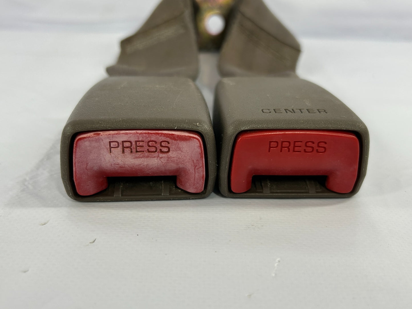1996-1999 Toyota 4Runner Rear Left Driver Side Seat Belt Buckles Brown OEM