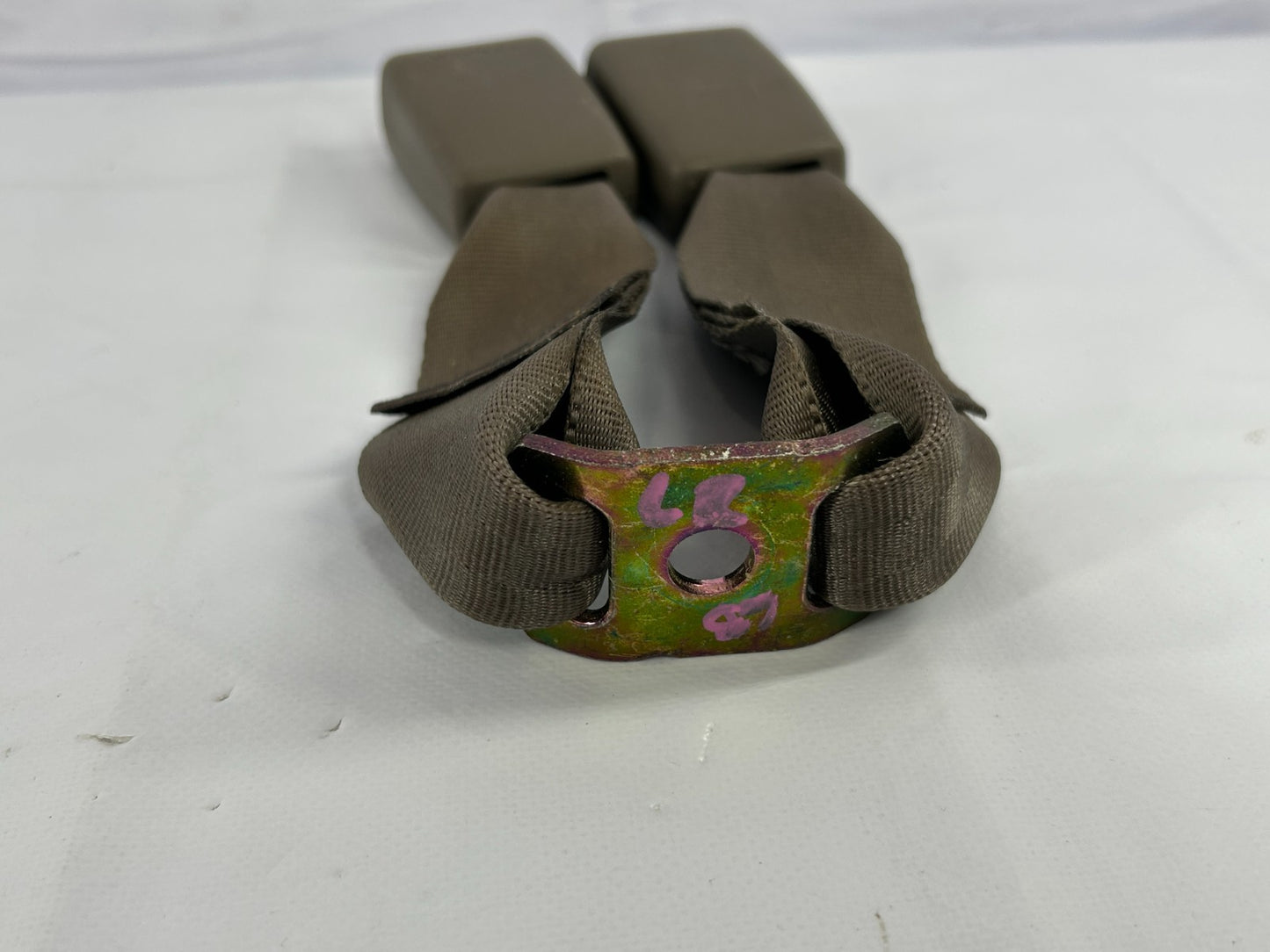 1996-1999 Toyota 4Runner Rear Left Driver Side Seat Belt Buckles Brown OEM