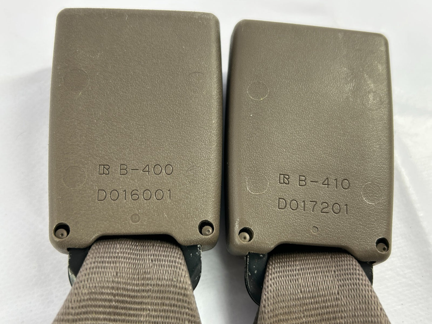 1996-1999 Toyota 4Runner Rear Left Driver Side Seat Belt Buckles Brown OEM