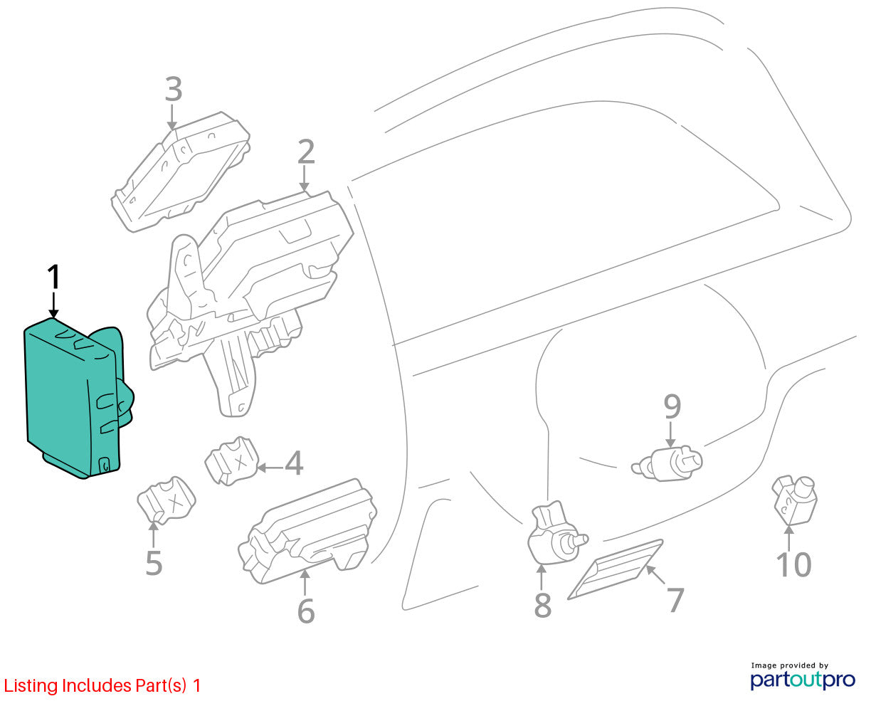 1996-1999 Toyota 4Runner Transfer Case 4WD Control Module OEM 89533-35090