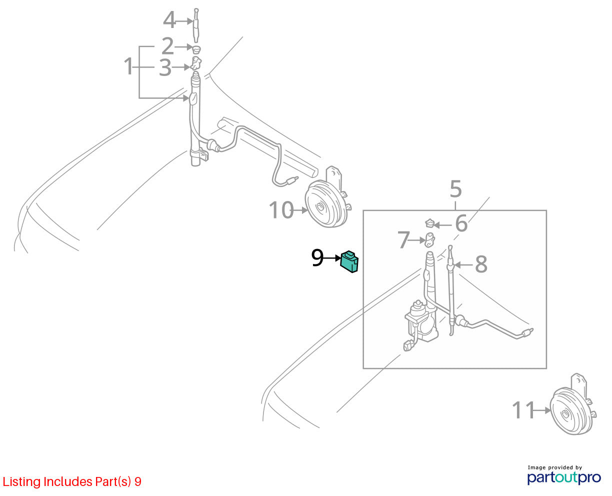 1996-2002 Toyota 4Runner Antenna Relay Control Module OEM 85914-35010