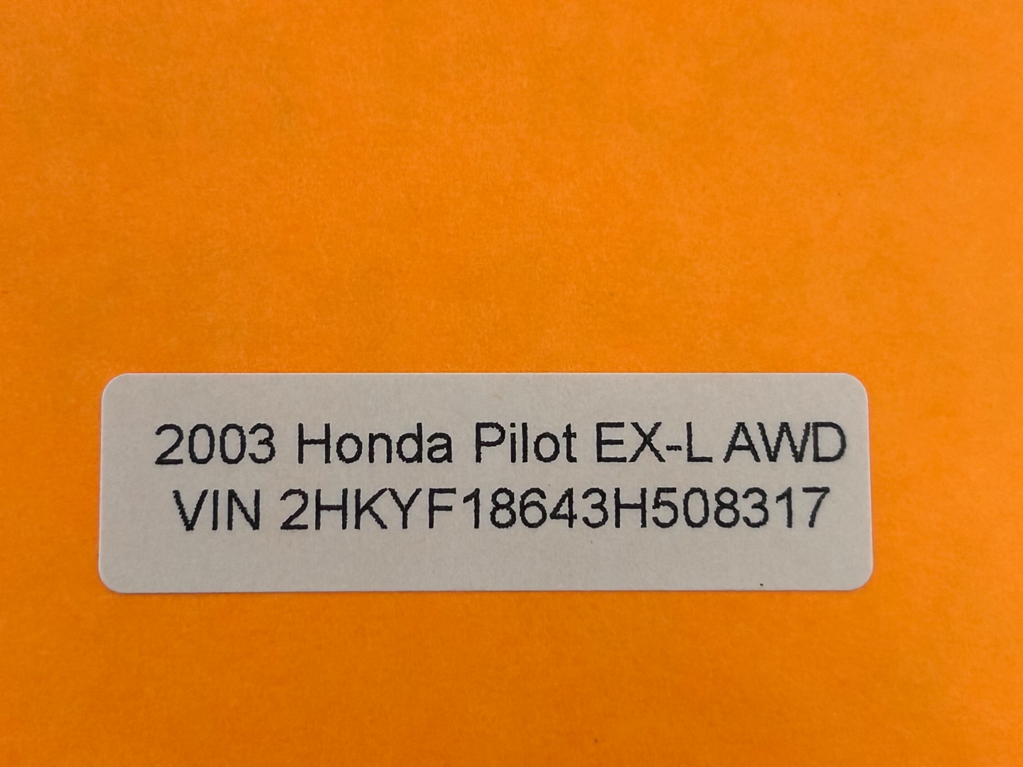 2003-2005 Honda Pilot Front Left Driver Side Interior Door Panel Trim OEM