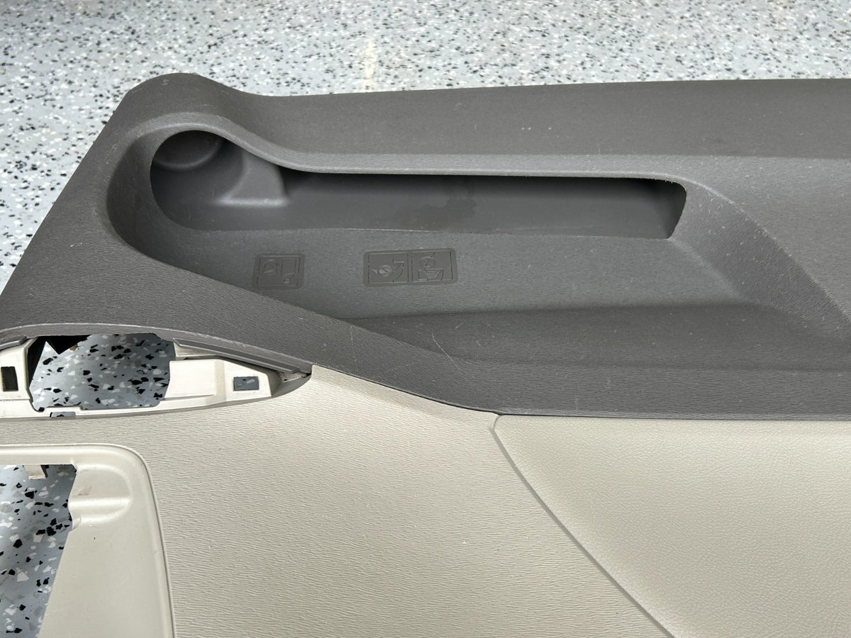 11-14 Toyota Sienna Rear Left Door Trim Panel & Sunshade OEM 67690-08222