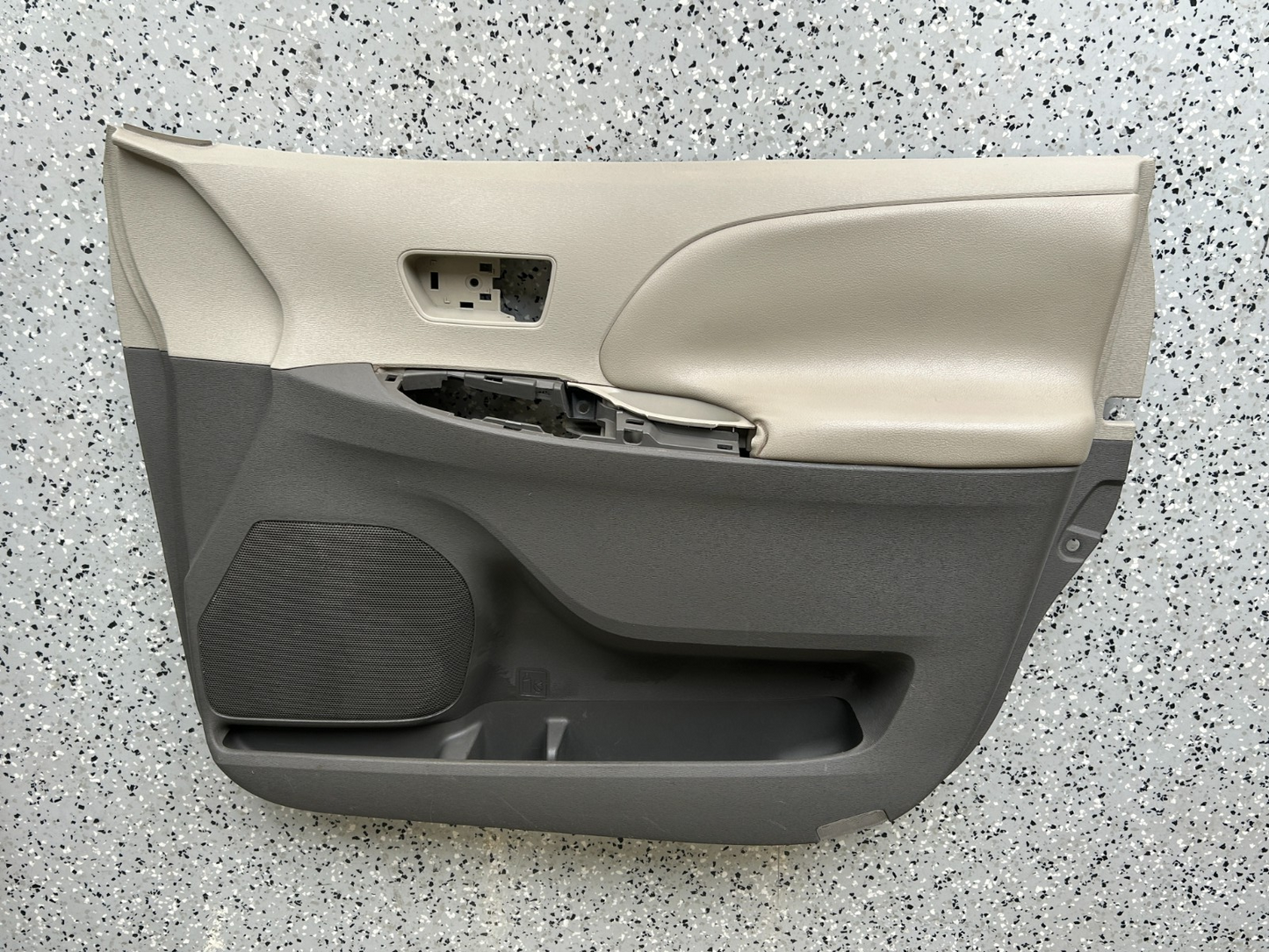 2011-2012 Toyota Sienna Interior Front Right Side Door Trim Panel Beige OEM