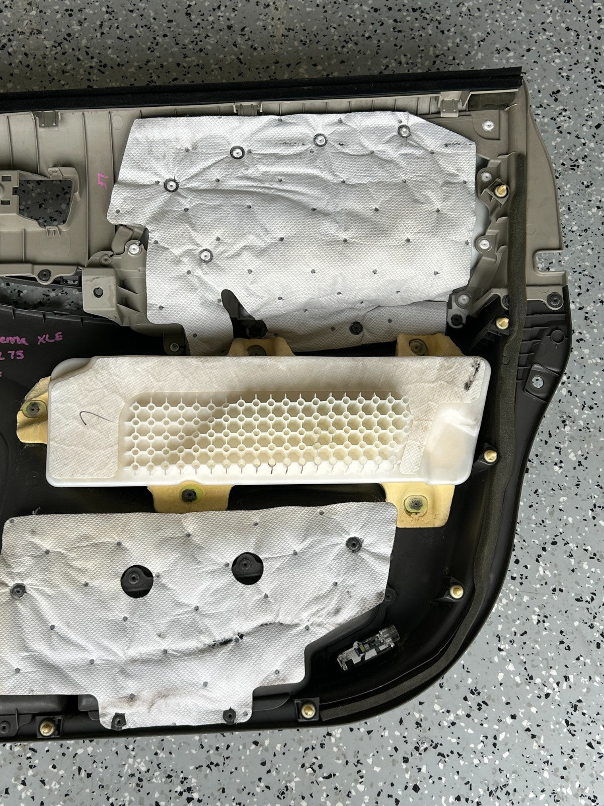 2011-2012 Toyota Sienna Interior Front Left Side Door Trim Panel Beige OEM