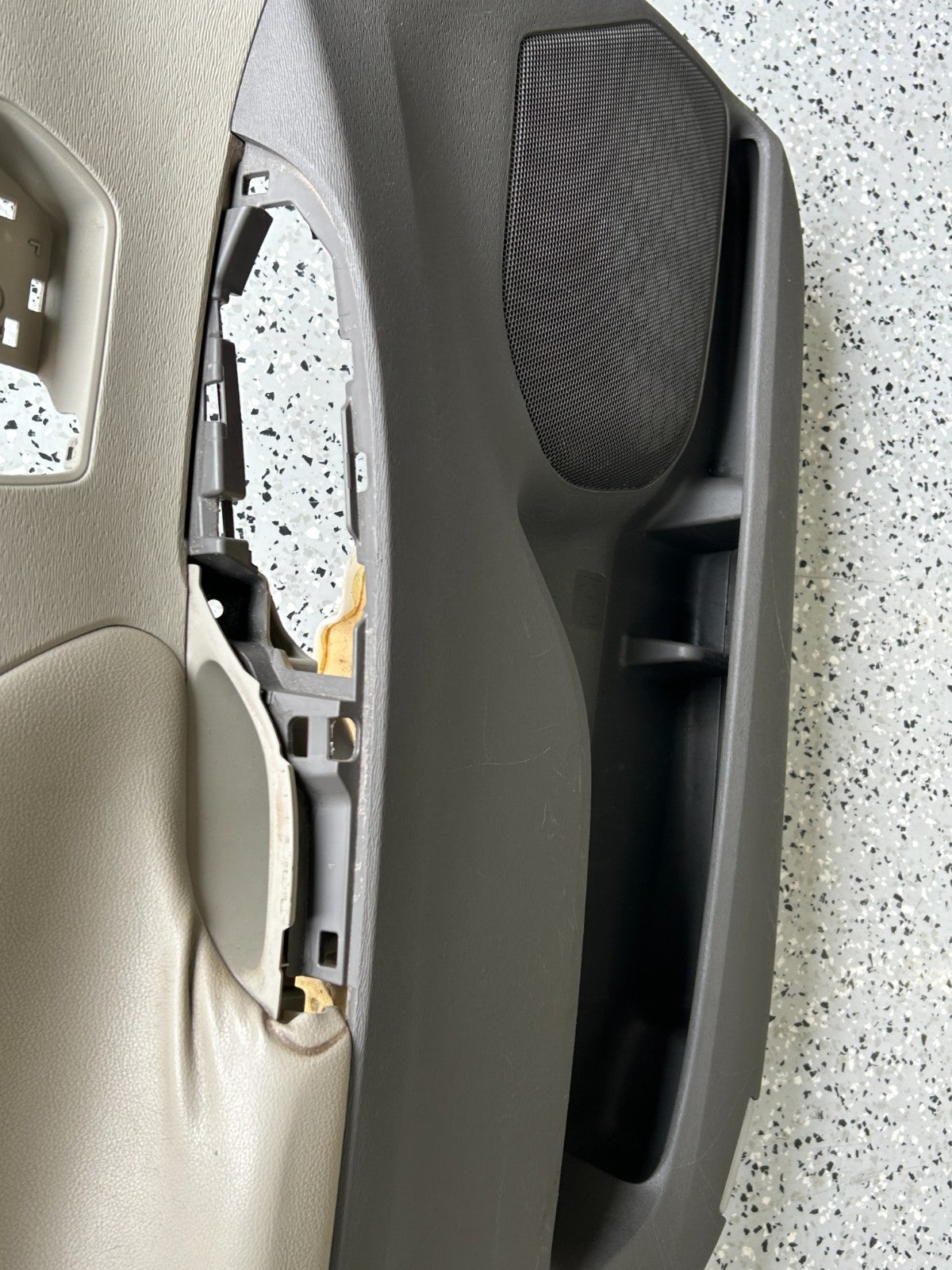 2011-2012 Toyota Sienna Interior Front Left Side Door Trim Panel Beige OEM
