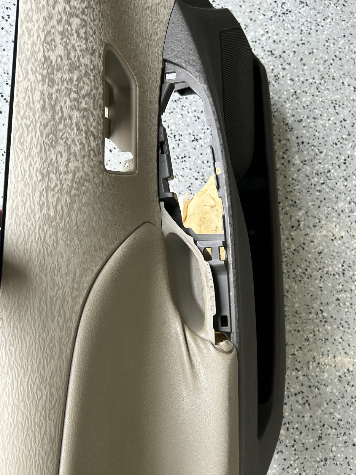 2011-2012 Toyota Sienna Interior Front Left Side Door Trim Panel Beige OEM