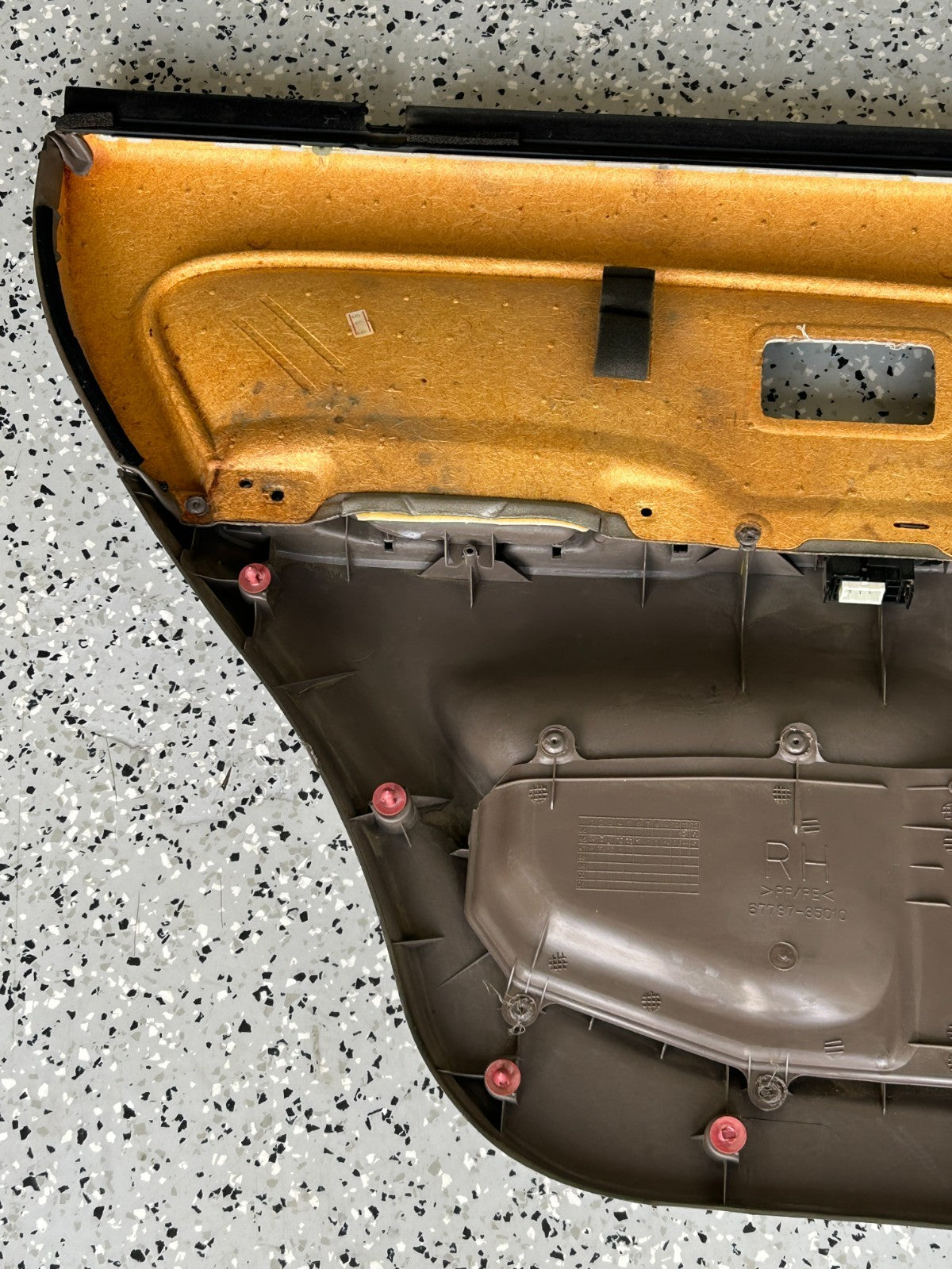 1996-1998 Toyota 4Runner Interior Rear Right Side Door Trim Panel Brown OEM
