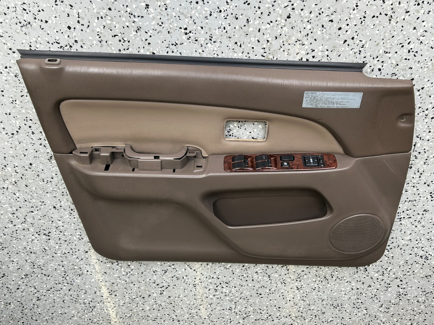 1996-1998 Toyota 4Runner Front Left Side Door Trim Panel Brown OEM 67764-35040