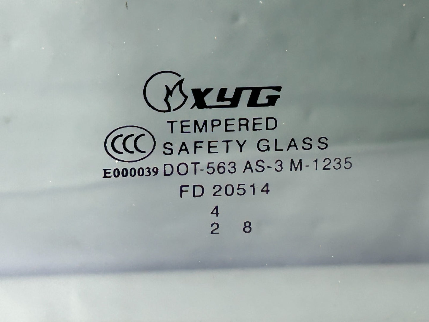 Rear Right Side Door Window Glass for 1996-1998 Toyota 4Runner 68113-35070