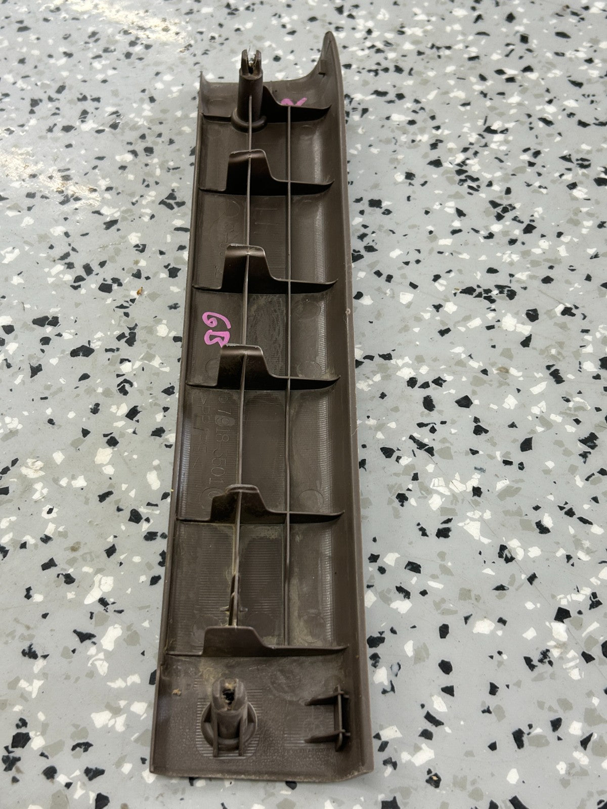 96-02 Toyota 4Runner Rear Left Door Scuff Plate Trim Panel Brown OEM 67918-35010