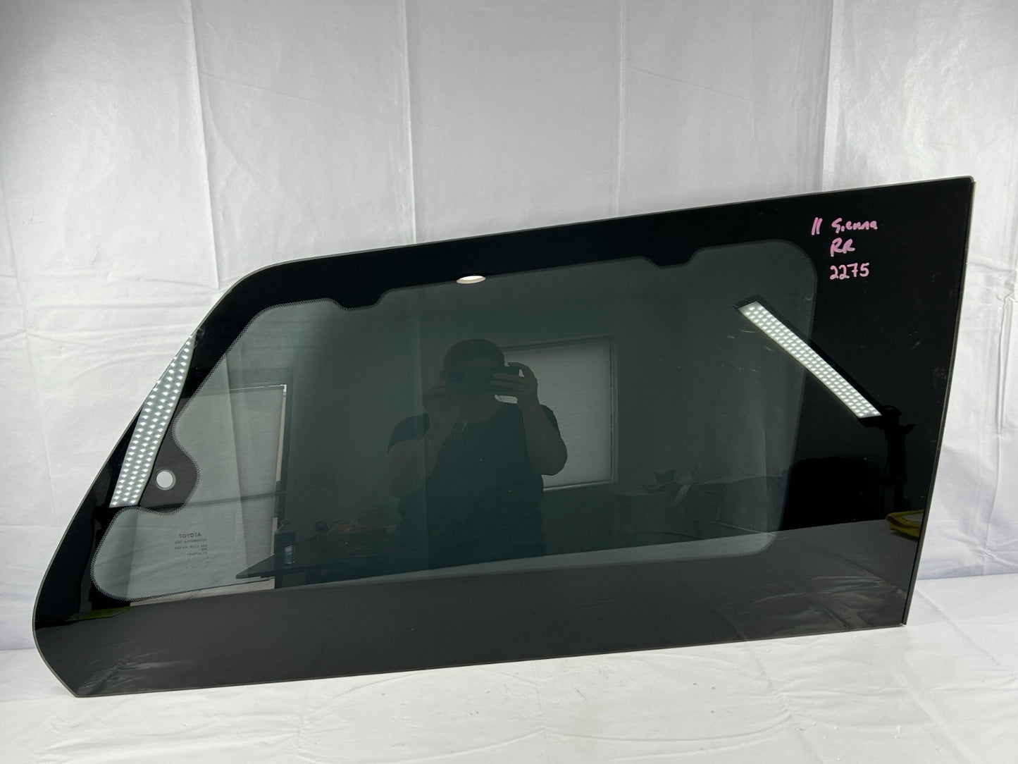 2011-2015 Toyota Sienna Rear Right Side Quarter Window Glass OEM 62730-08110