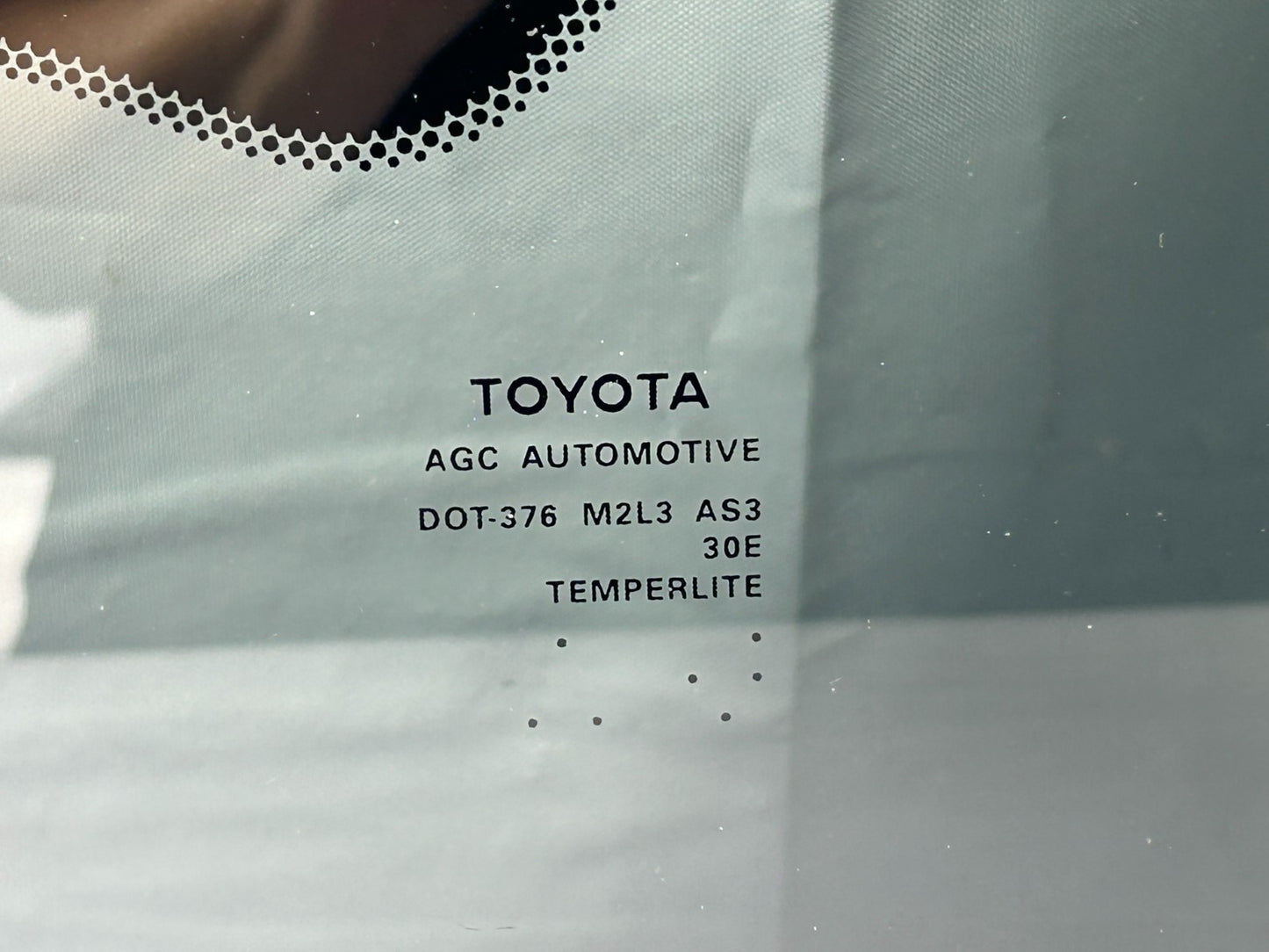 2011-2015 Toyota Sienna Rear Right Side Quarter Window Glass OEM 62730-08110