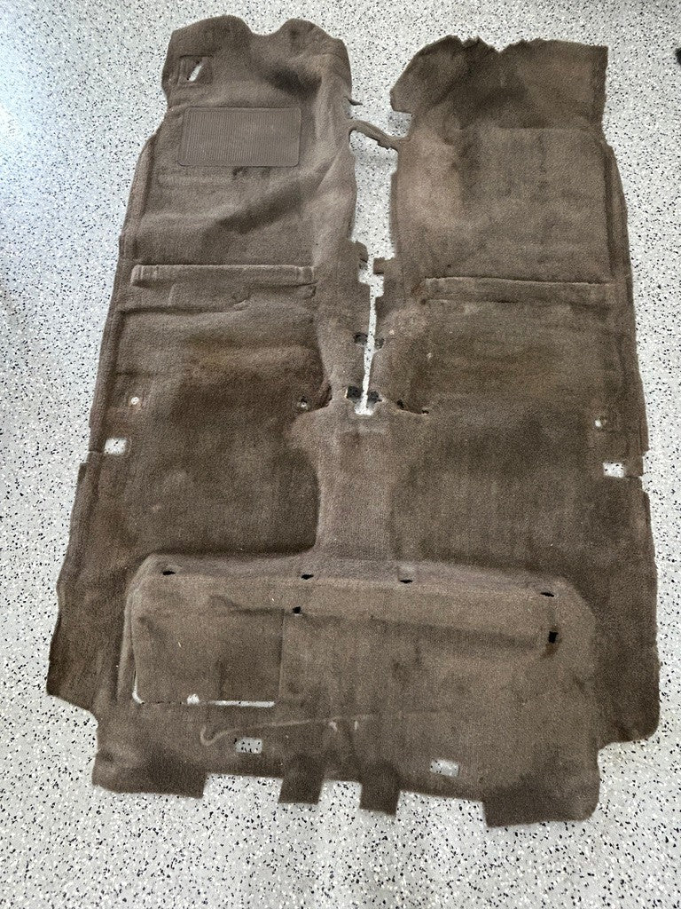 1994 Toyota 4Runner  Front Cabin Carpet Mat Beige OEM 58510-35450-E2