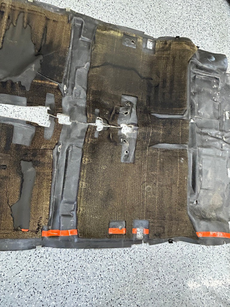 1994 Toyota 4Runner  Front Cabin Carpet Mat Beige OEM 58510-35450-E2