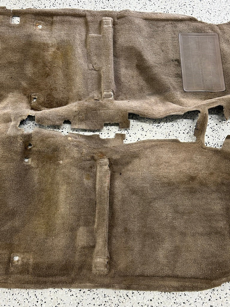 1994 Toyota 4Runner  Front Cabin Carpet Mat Beige OEM 58510-35450-E2