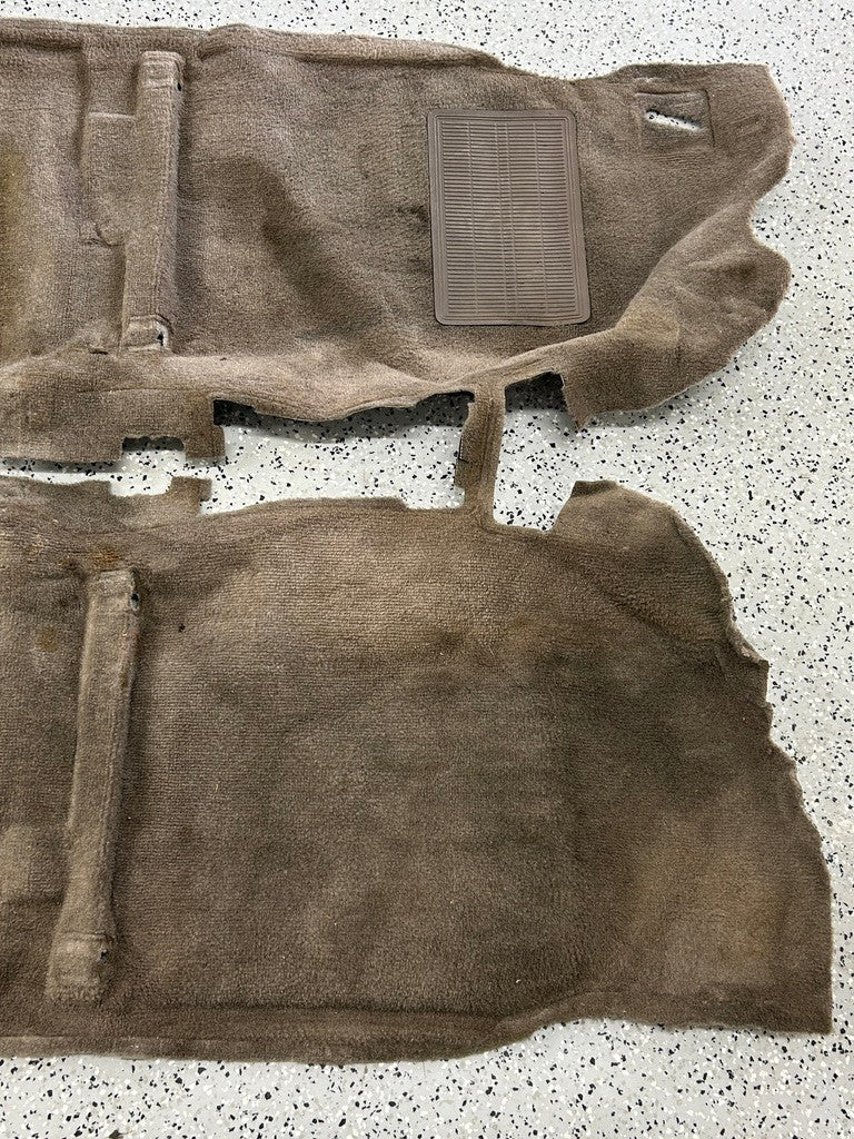 1994 Toyota 4Runner  Front Cabin Carpet Mat Beige OEM 58510-35450-E2